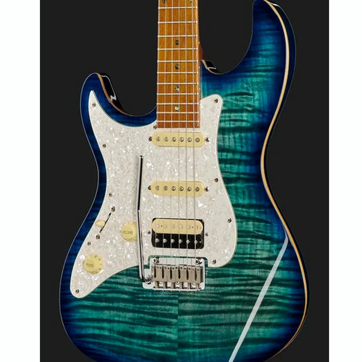 Elektrische gitaar review Larry Carlton S7FM TBL LH