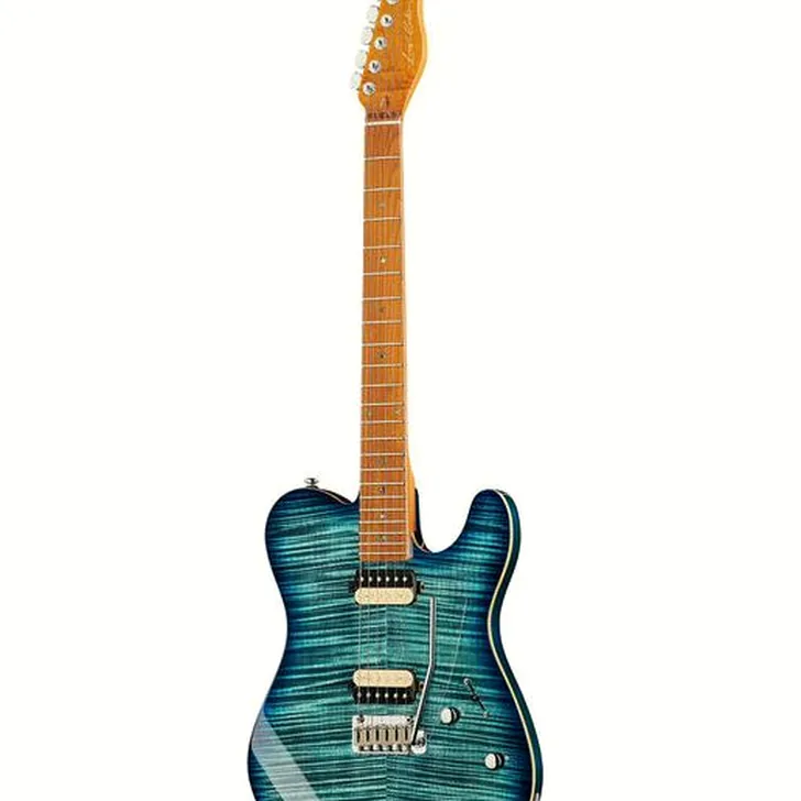 Elektrische gitaar review Larry Carlton T7 FM TBL