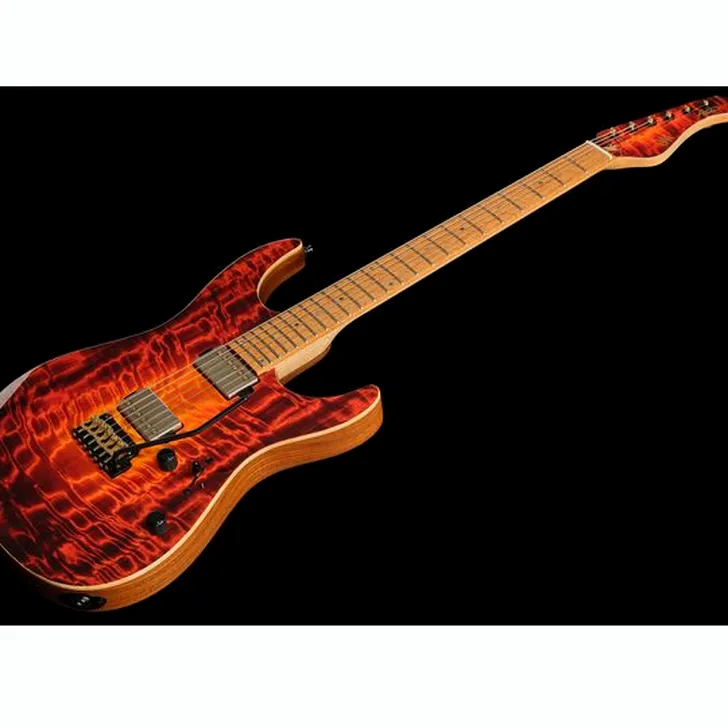Elektrische gitaar review Mayones Guitars Aquila Elite S 6 Poplar LB