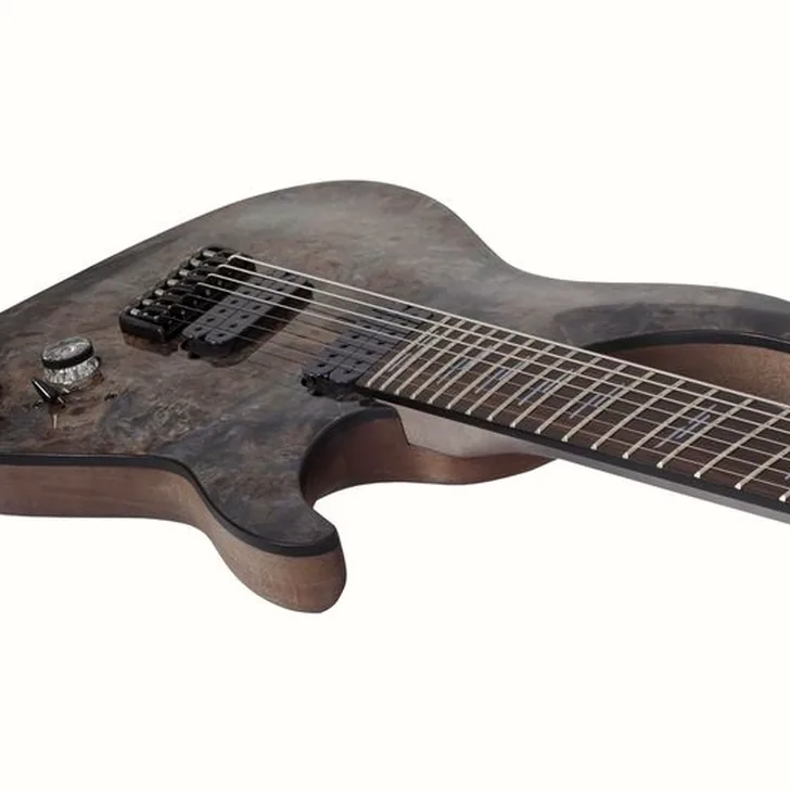 Elektrische gitaar review Schecter Omen Elite-7 MS Charcoal