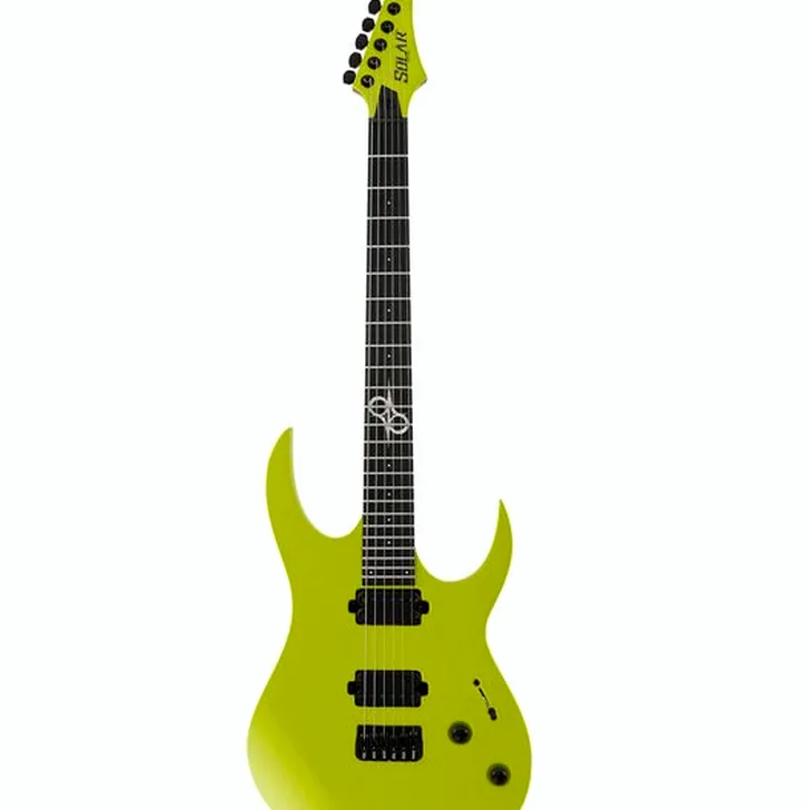Elektrische gitaar review Solar Guitars SBR1.6HCLG+ Candy Lime Green