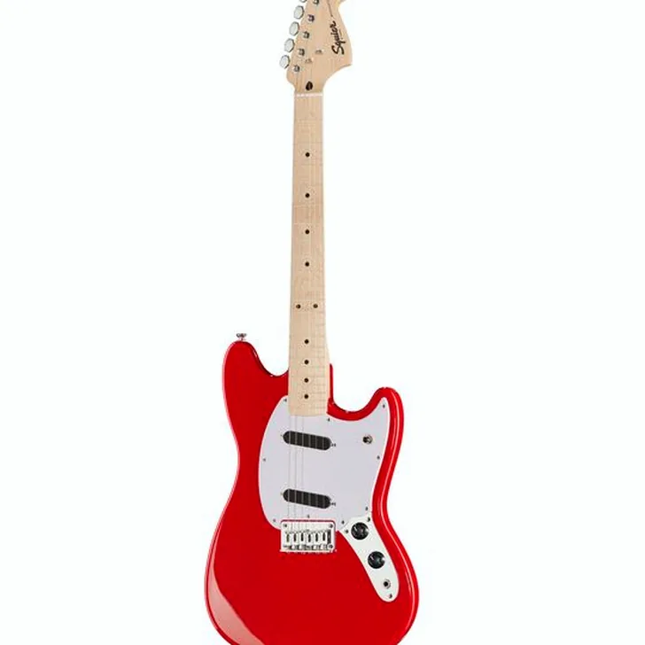 Elektrische gitaar review Squier Sonic Mustang MN Torino Red